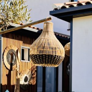 Suspension en rotin naturel - Gyan