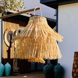 Suspension en rotin naturel - Rok