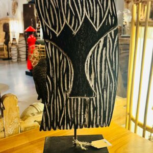 STATUE SUR SOCLE EN BOIS SUAR - SUKUMA