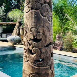 Pot de cocotier sculpté - Mawar