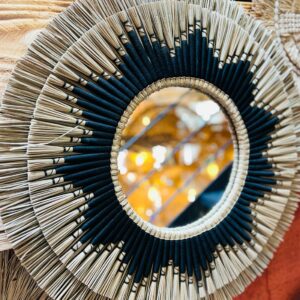 MIROIR EN PAILLE ET COTON - GUNUNG