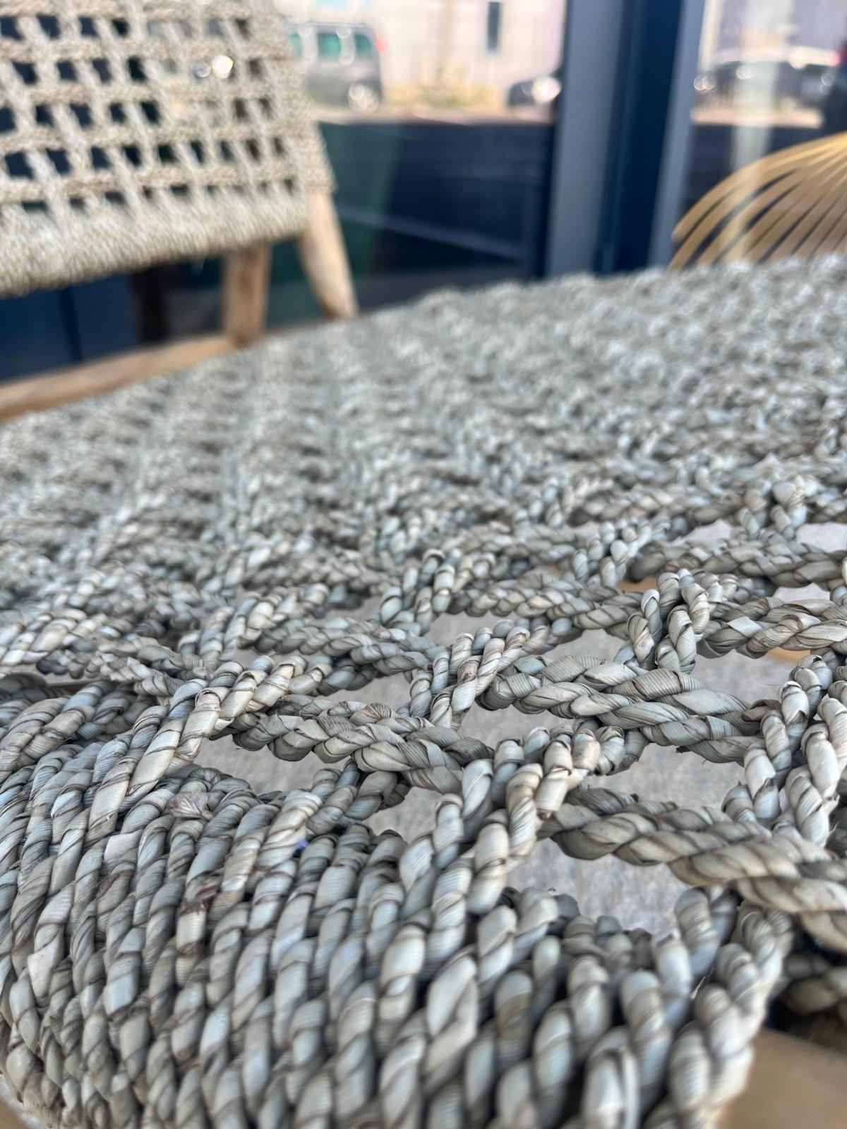 Chaise en teck massif et corde naturelle - VERSA – Image 2