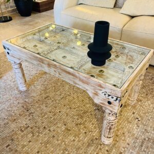 Table basse en bois massif. Provenance d'Inde - INDY