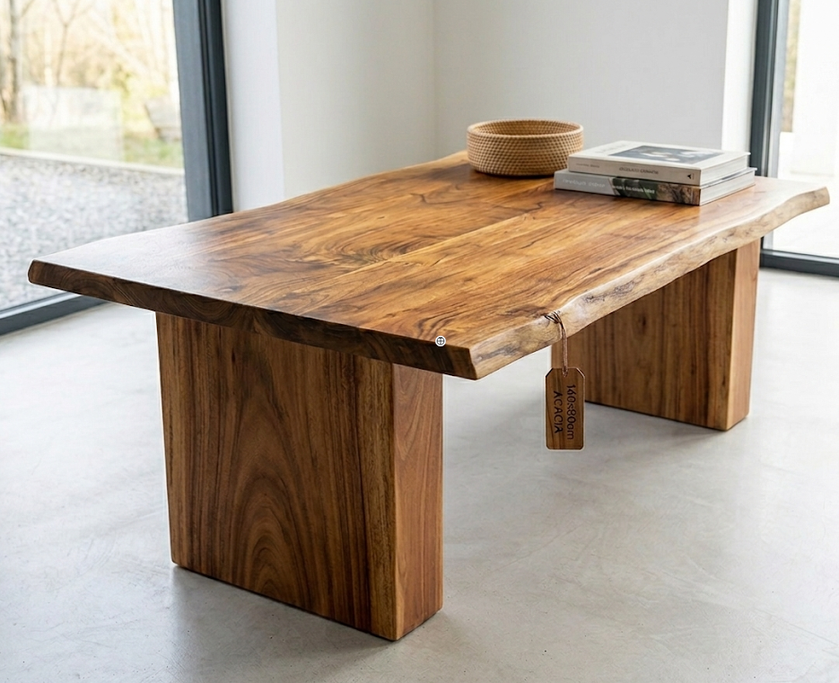Table basse en acacia massif 140X80 - CHRIS 11